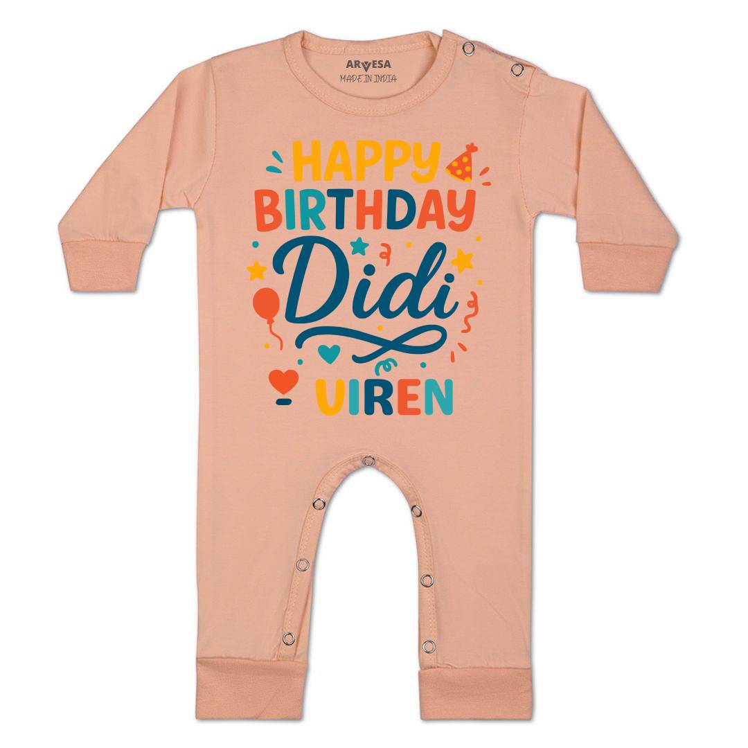 Arvesa Happy Birthday Didi Baby Boy & Girl Dress