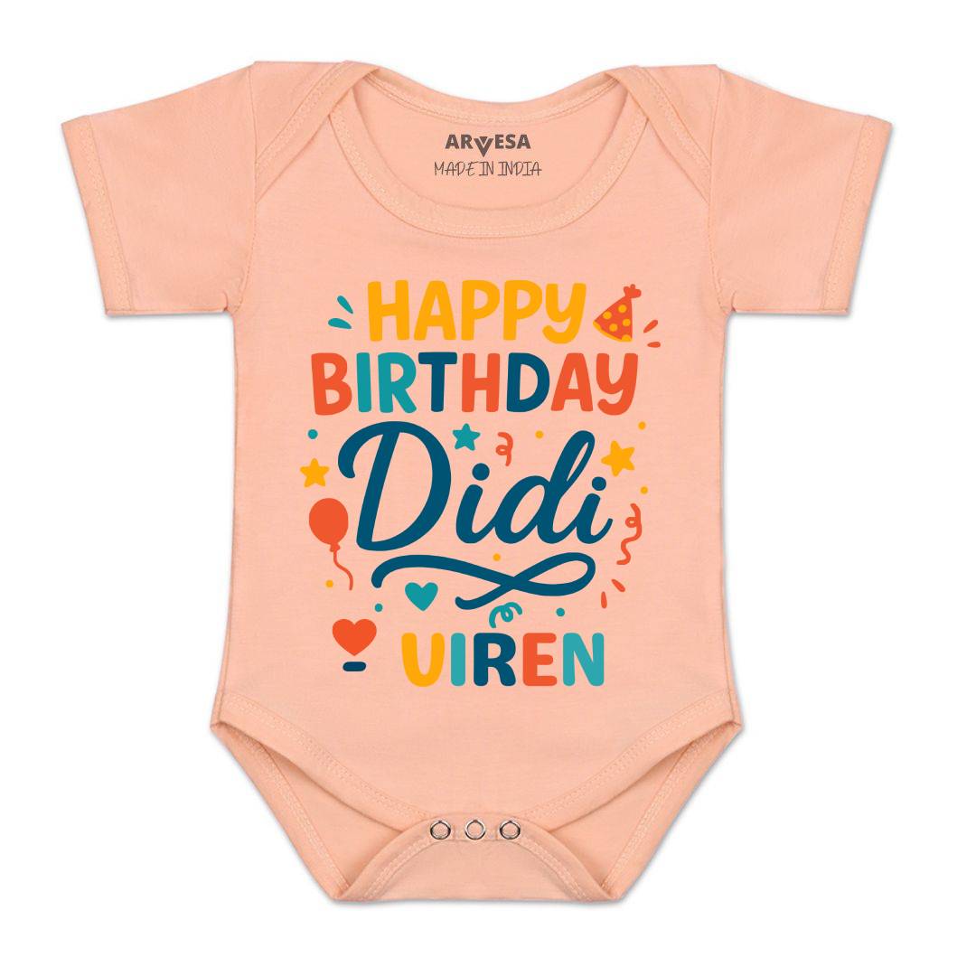 Arvesa Happy Birthday Didi Baby Boy & Girl Dress