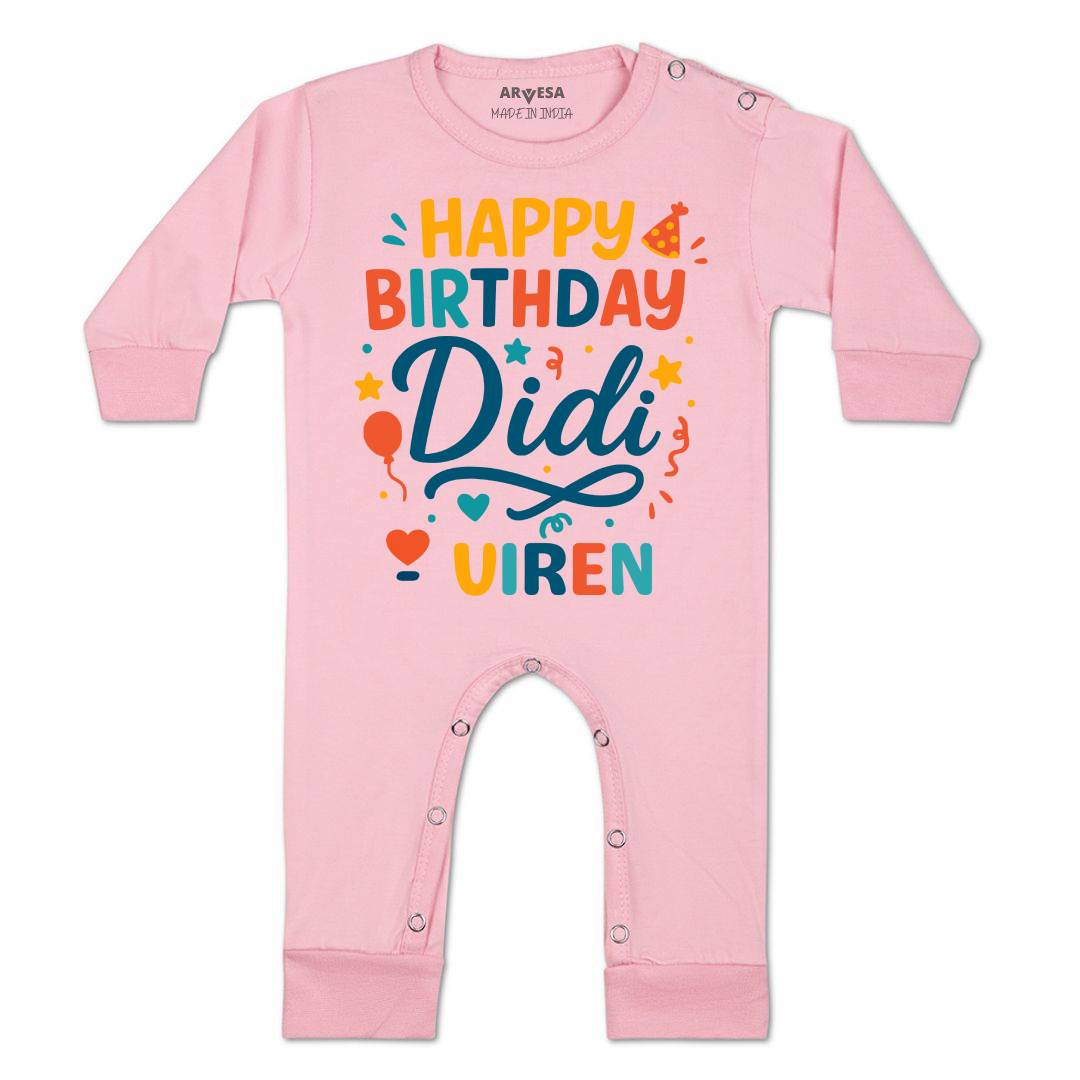 Arvesa Happy Birthday Didi Baby Boy & Girl Dress