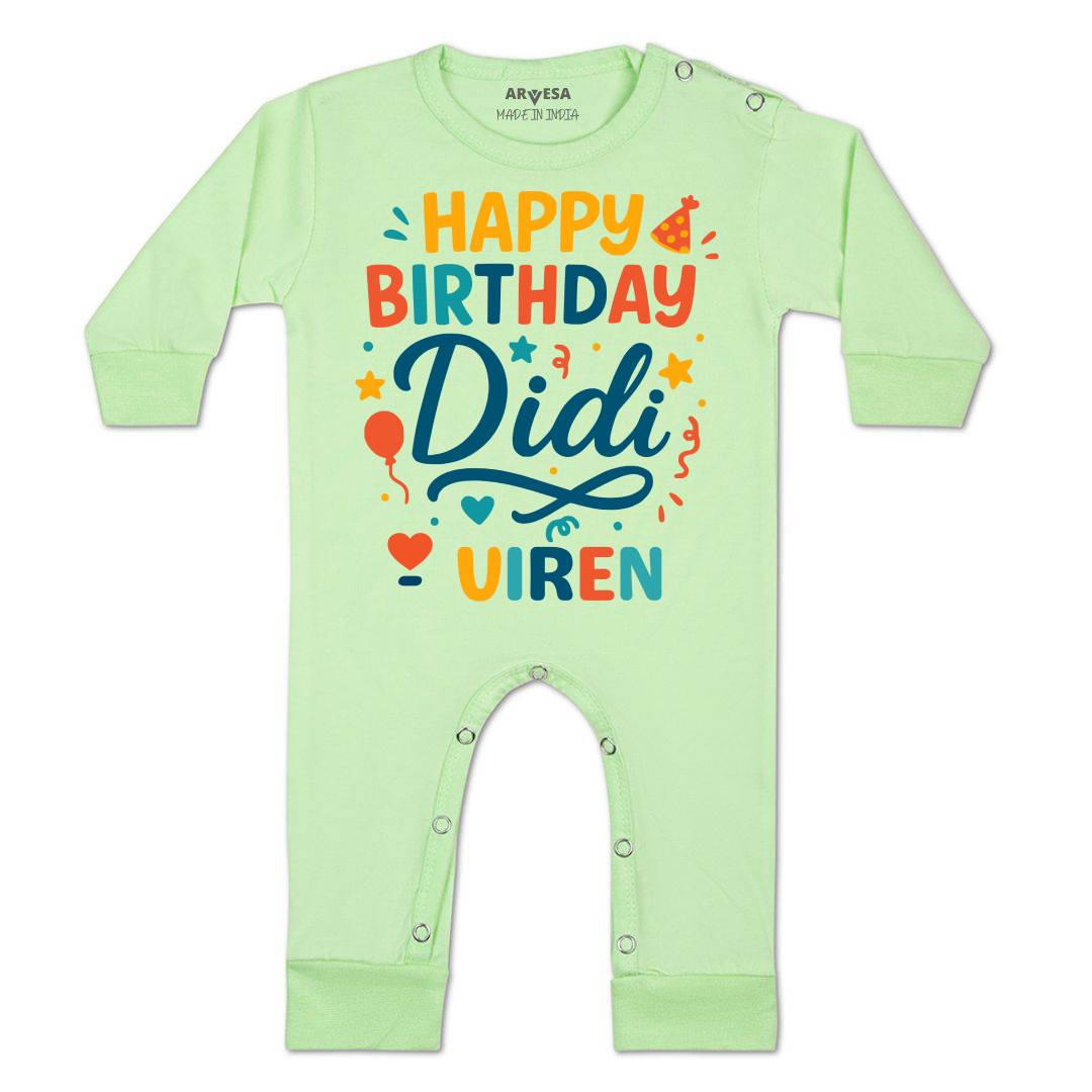 Arvesa Happy Birthday Didi Baby Boy & Girl Dress