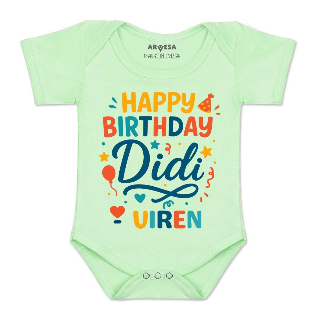 Arvesa Happy Birthday Didi Baby Boy & Girl Dress