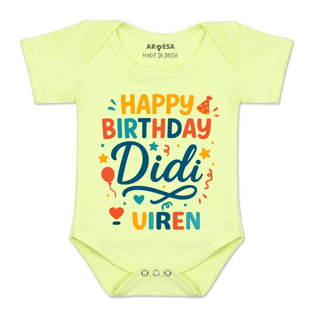 Arvesa Happy Birthday Didi Baby Boy & Girl Dress