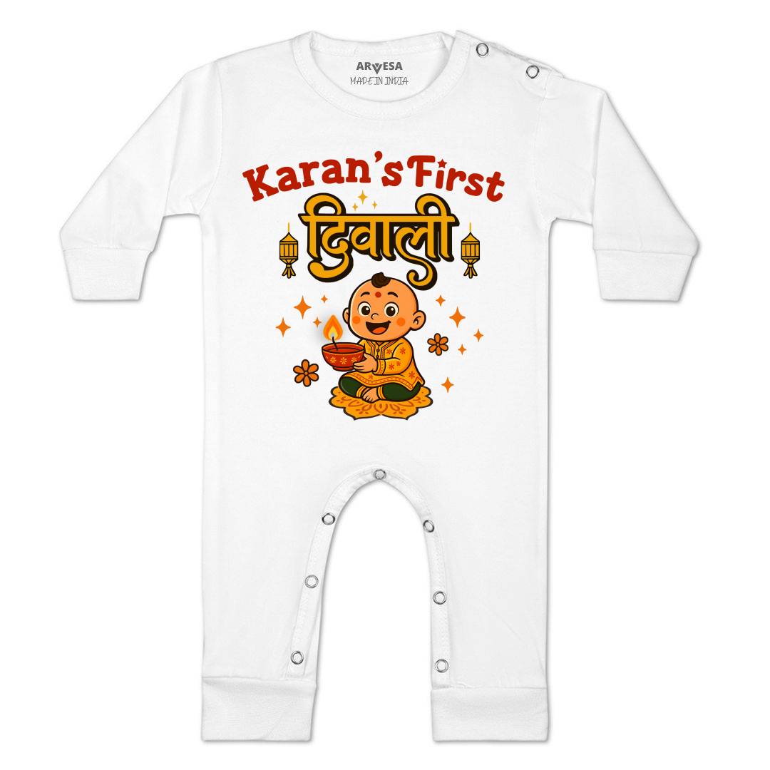 Arvesa My First Diwali Baby Boy & Girl Dress