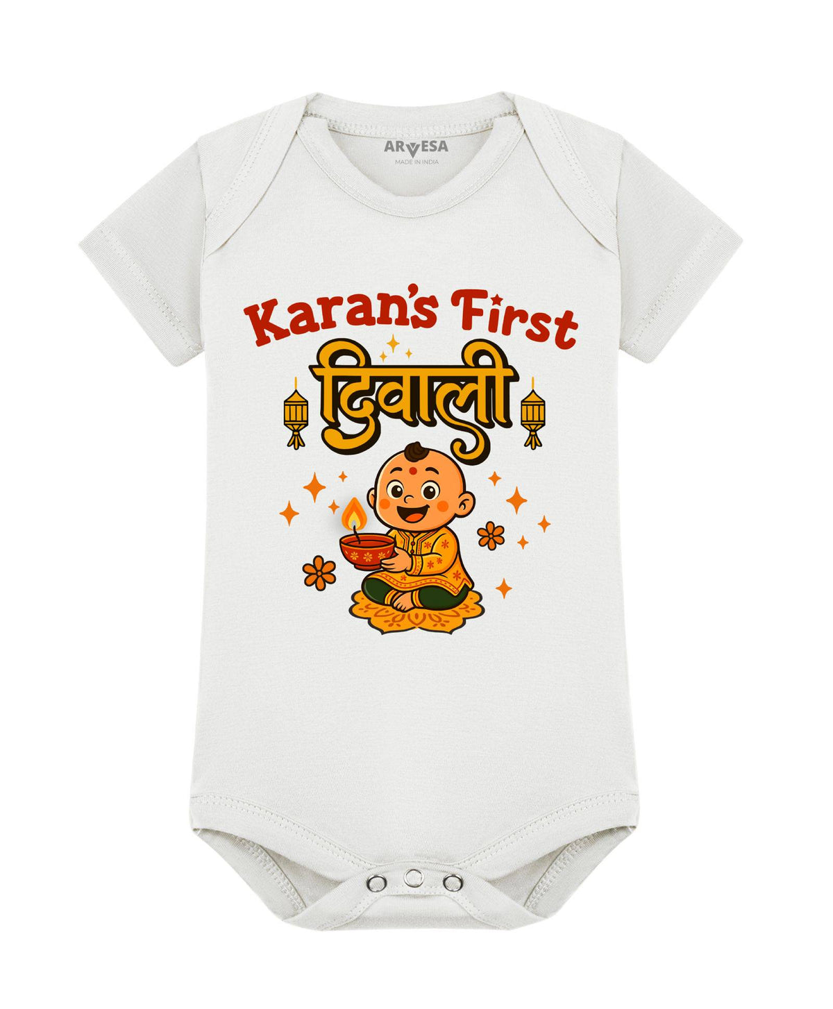 ARVESA My First Diwali romper design 2069 personalized sample