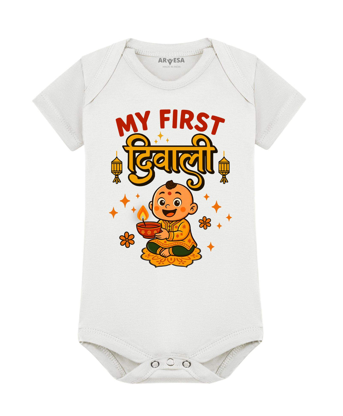 ARVESA My First Diwali romper design 2069 standard print