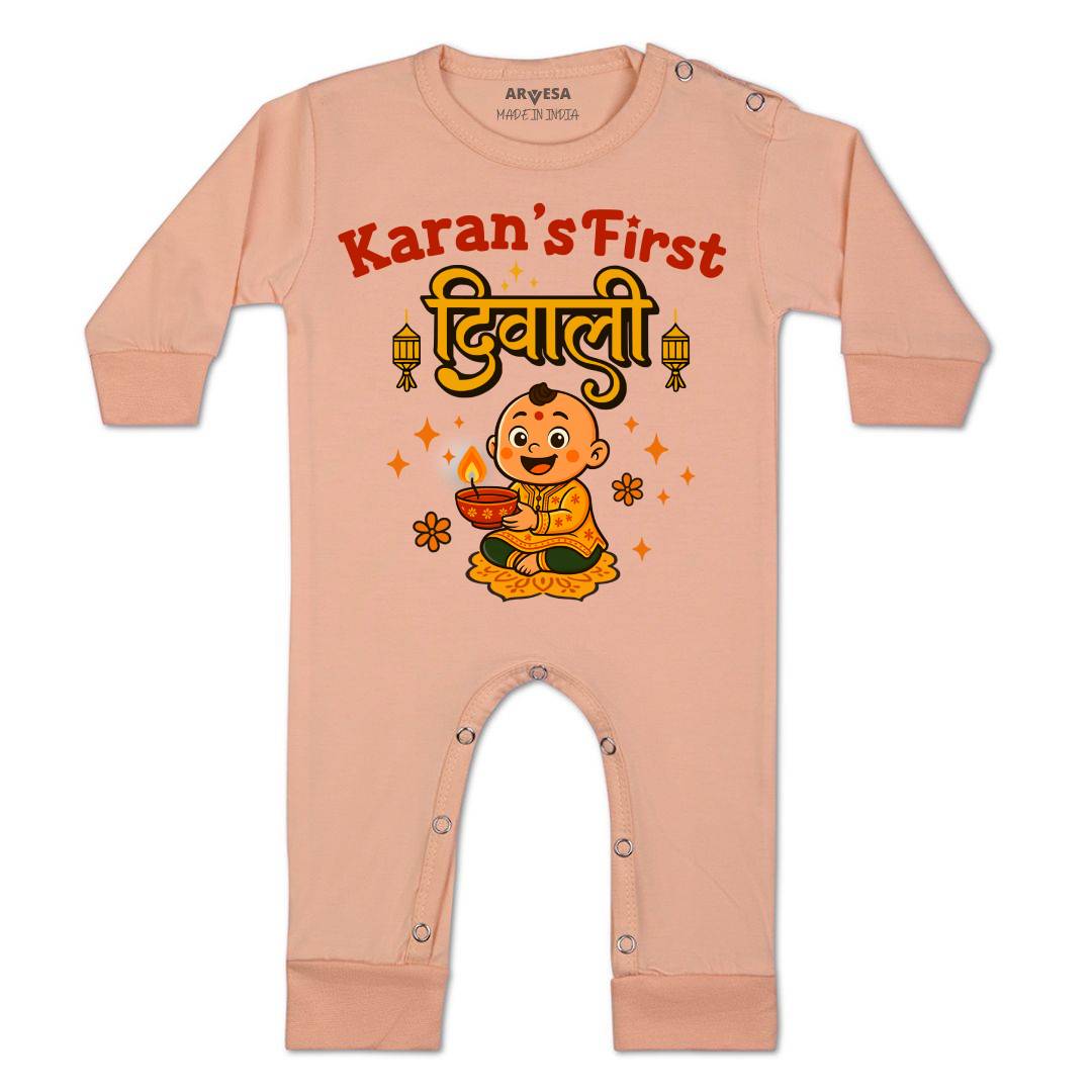 Arvesa My First Diwali Baby Boy & Girl Dress