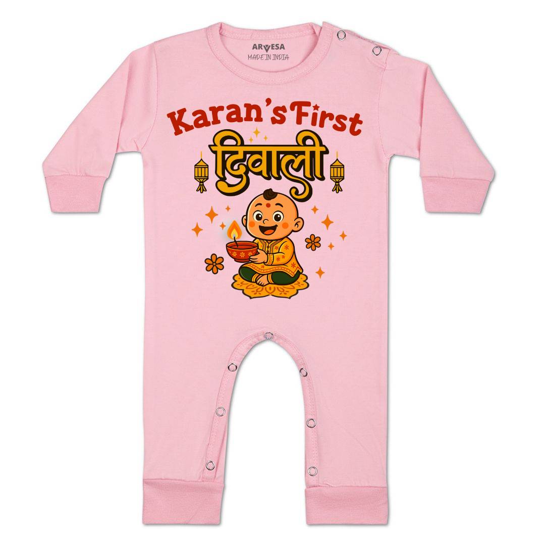 Arvesa My First Diwali Baby Boy & Girl Dress