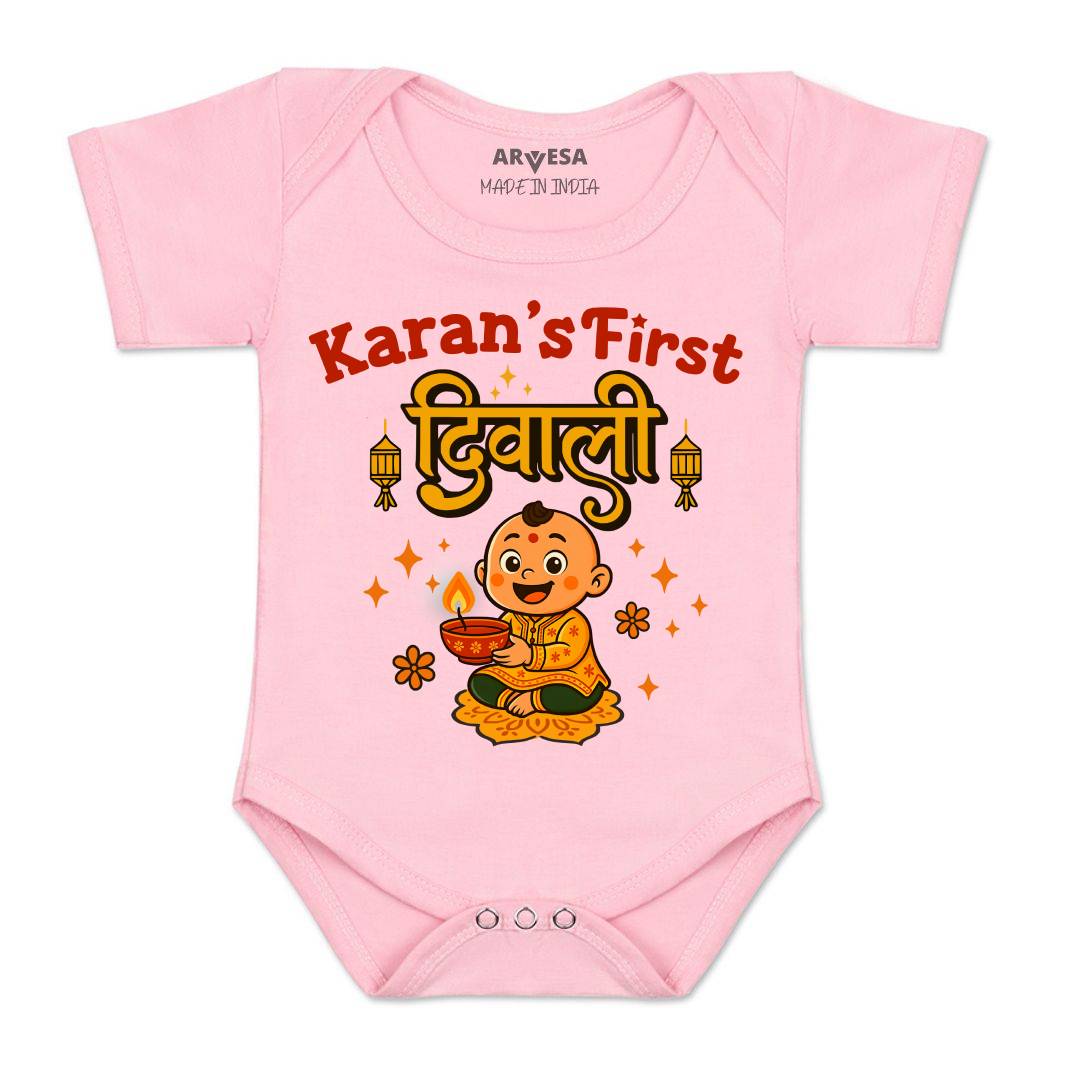 Arvesa My First Diwali Baby Boy & Girl Dress