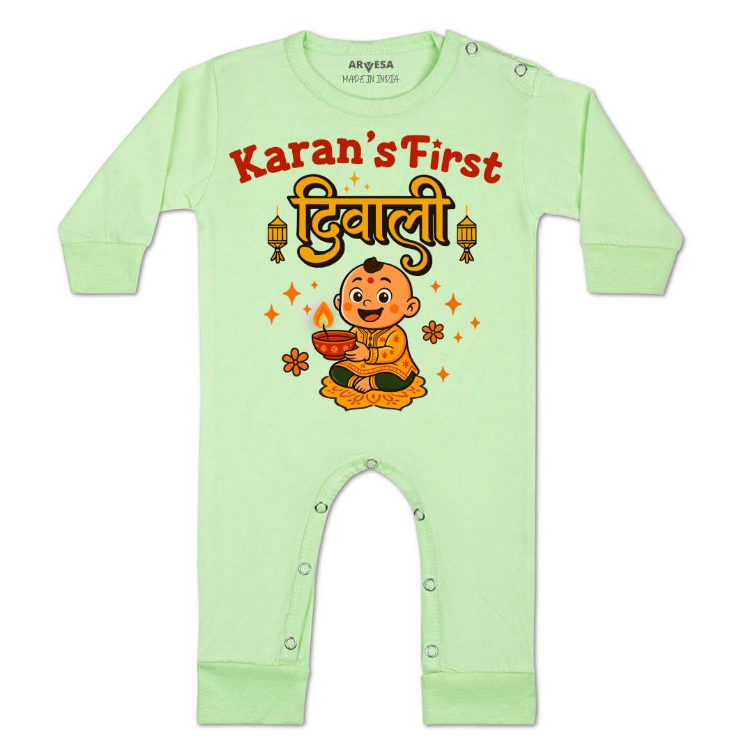 Arvesa My First Diwali Baby Boy & Girl Dress