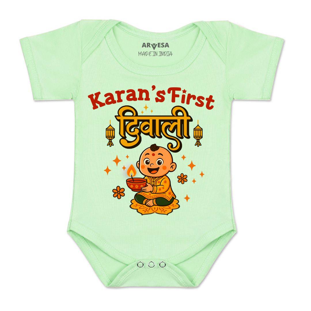 Arvesa My First Diwali Baby Boy & Girl Dress