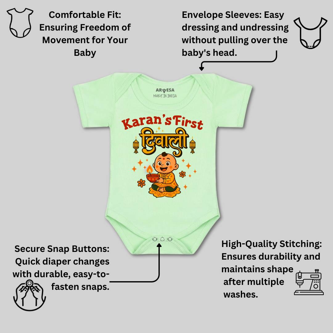 Arvesa My First Diwali Baby Boy & Girl Dress