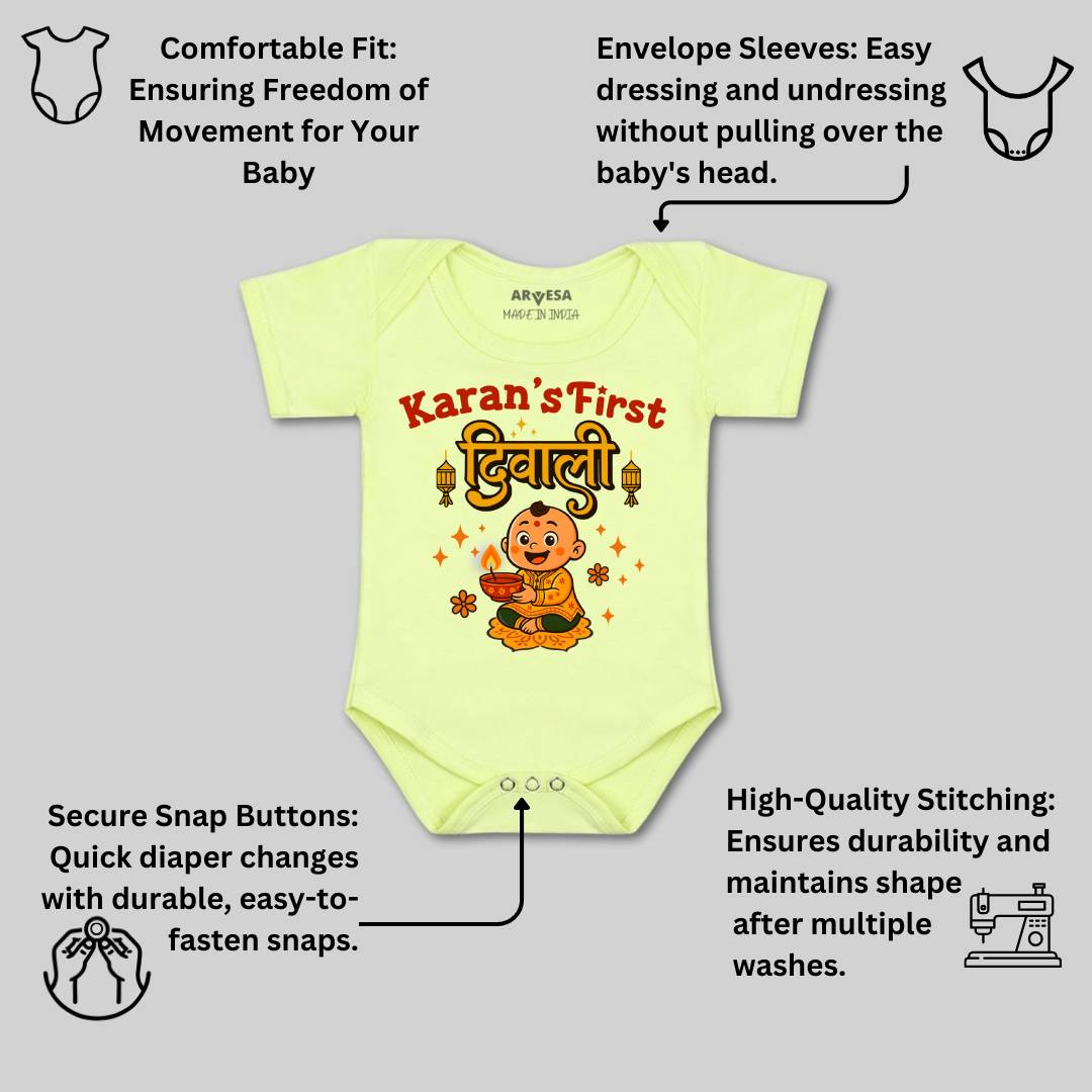 Arvesa My First Diwali Baby Boy & Girl Dress
