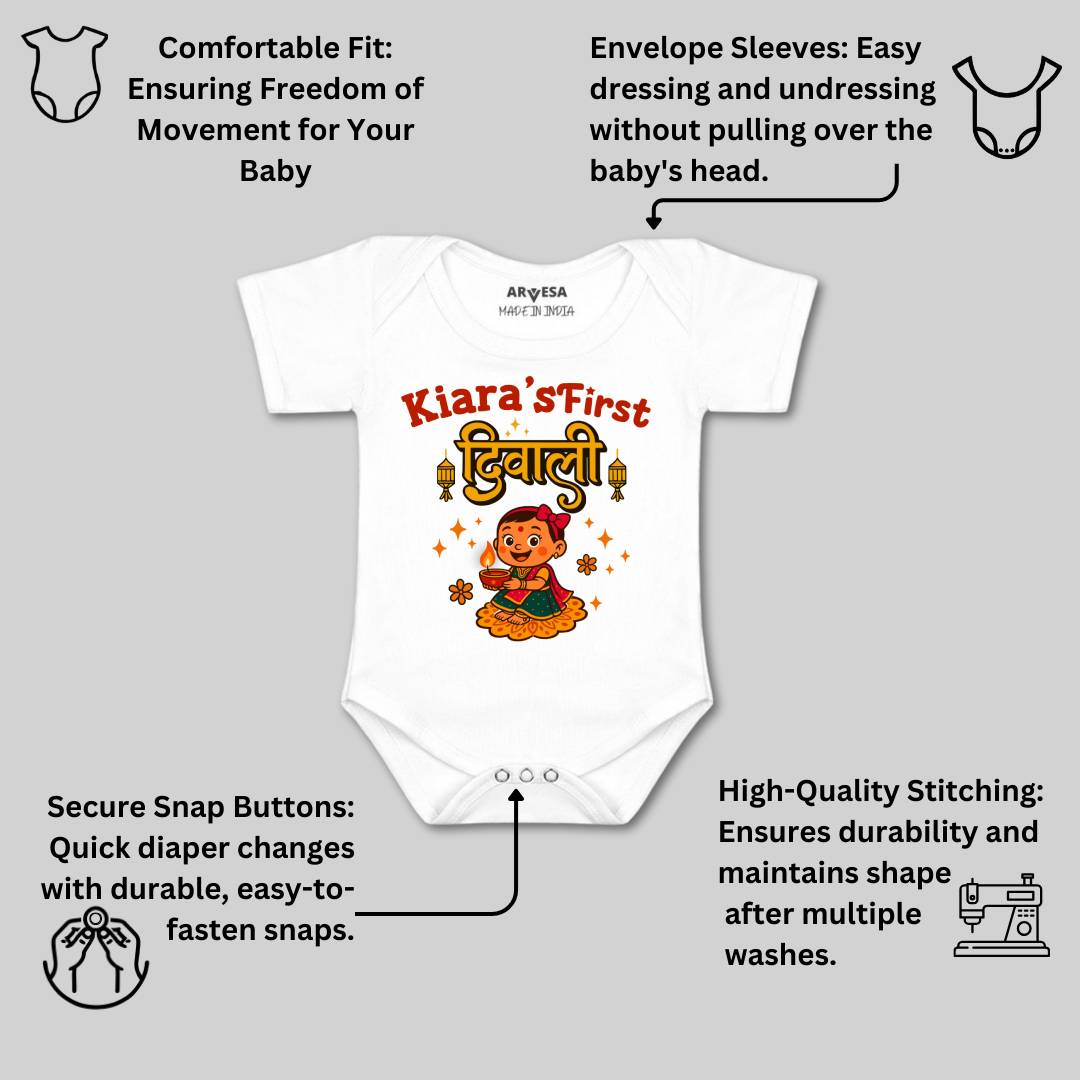 Arvesa My First Diwali Baby Boy & Girl Dress