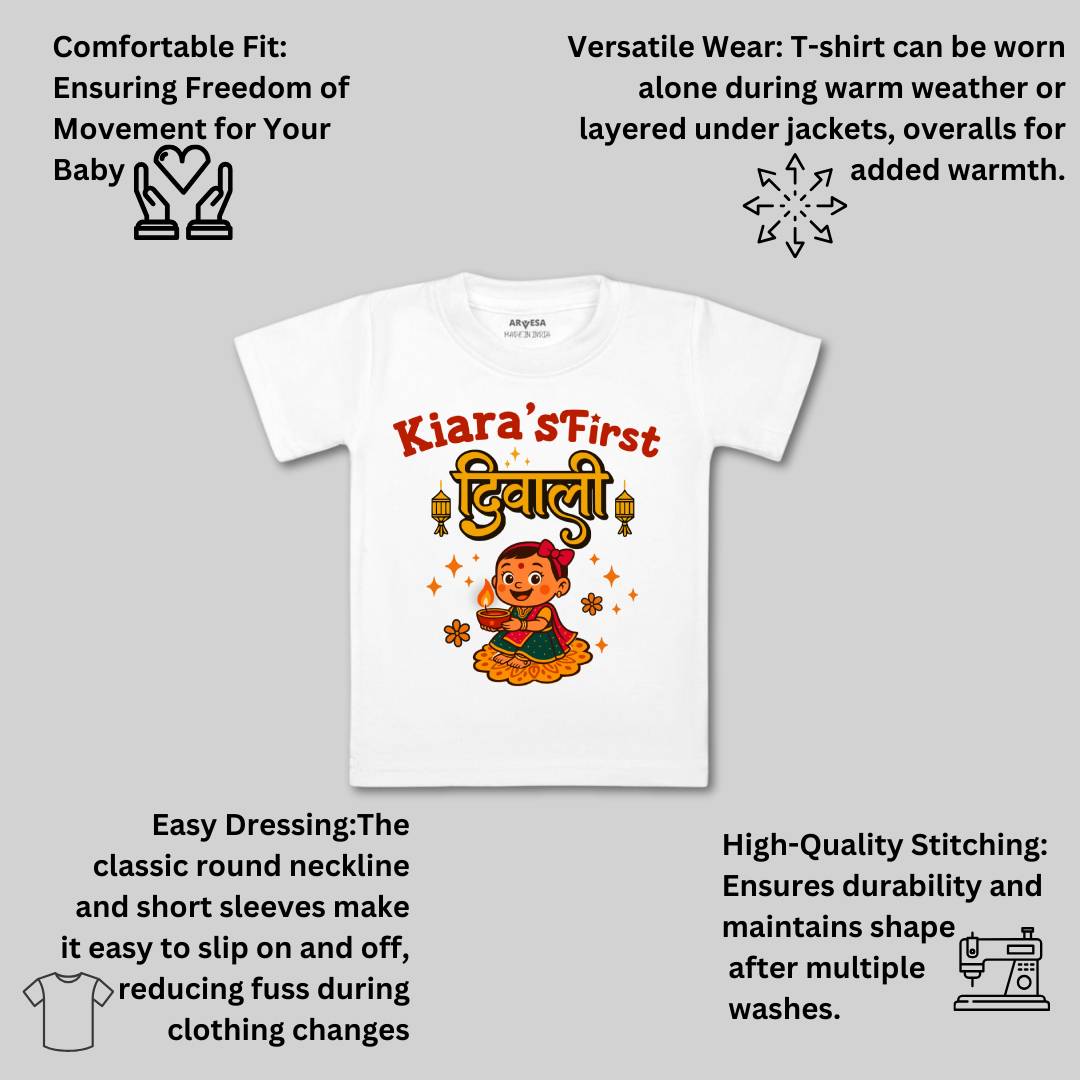 Arvesa My First Diwali Baby Boy & Girl Dress