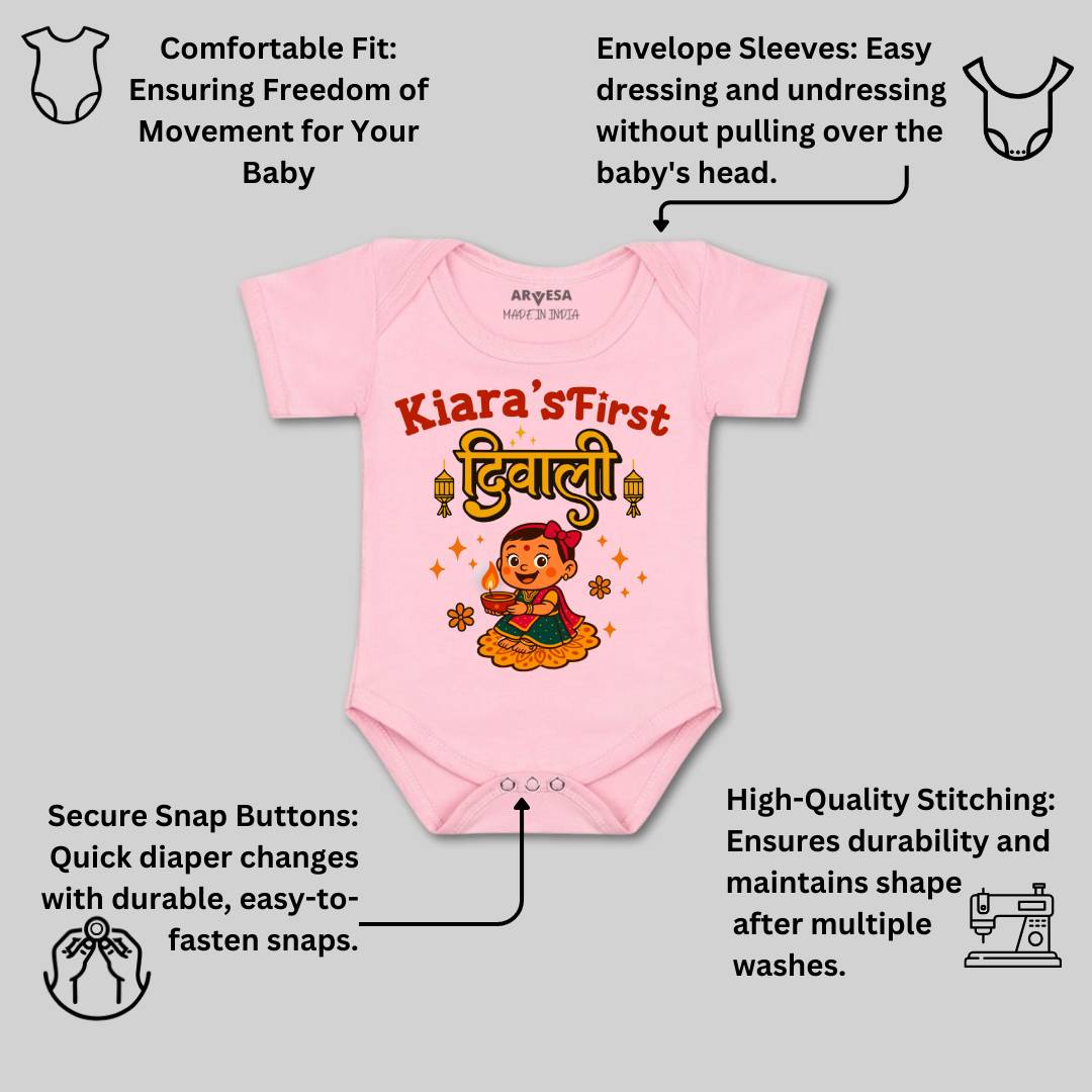 Arvesa My First Diwali Baby Boy & Girl Dress