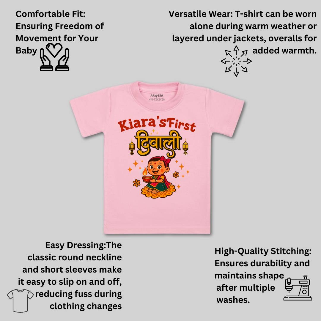 Arvesa My First Diwali Baby Boy & Girl Dress