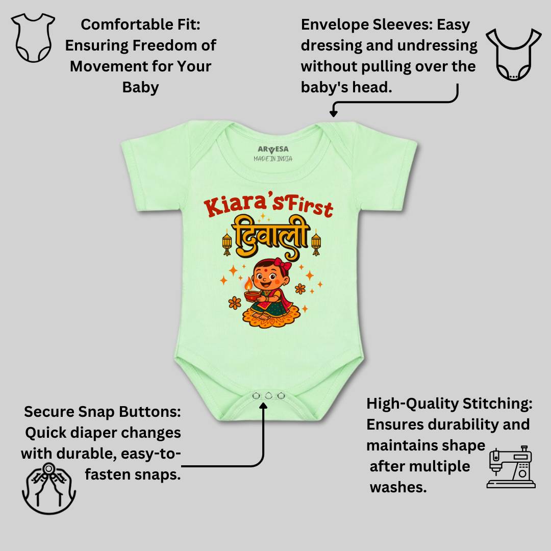 Arvesa My First Diwali Baby Boy & Girl Dress