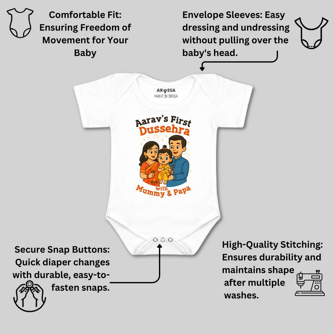 Arvesa My First Dussehra Baby Boy & Girl Dress