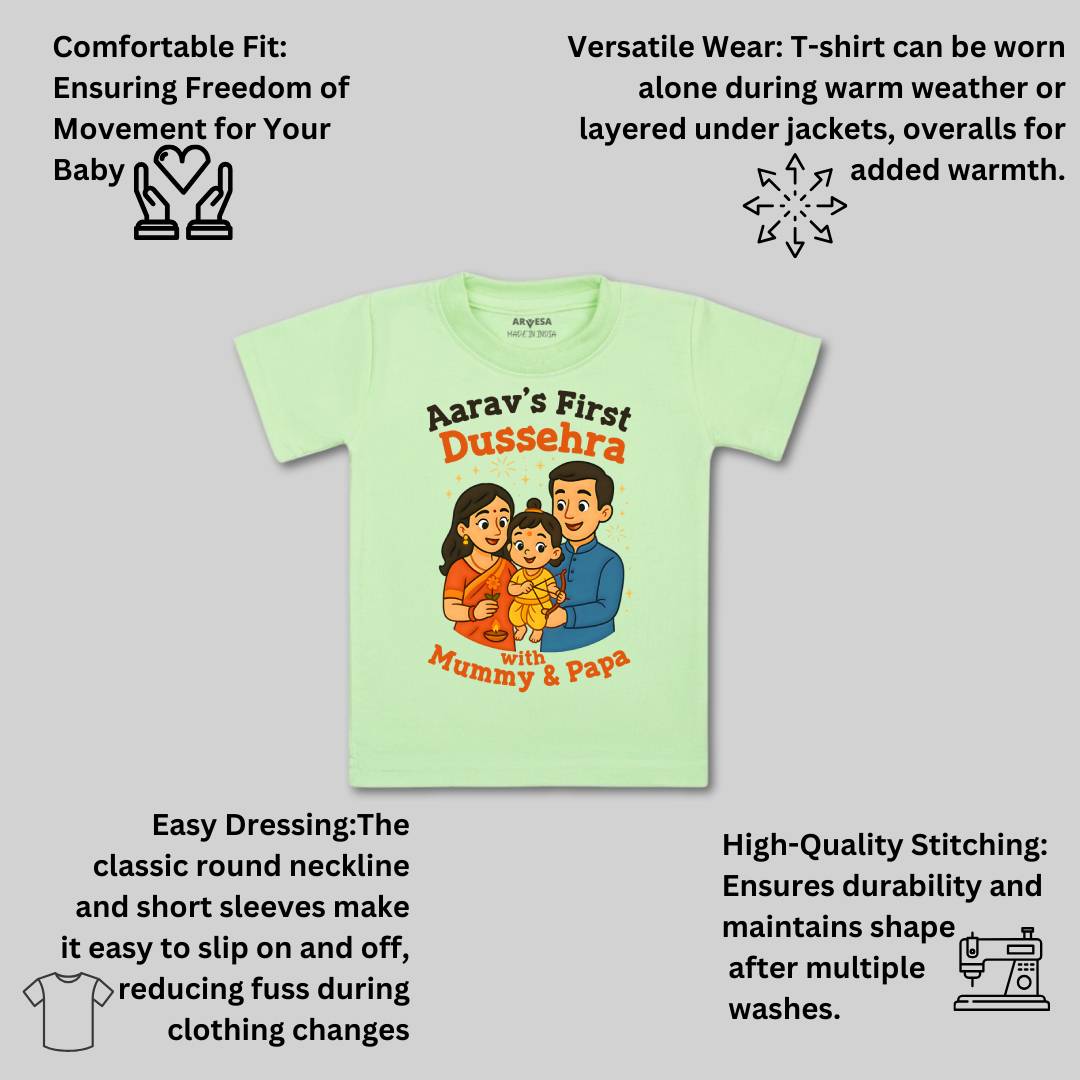 Arvesa My First Dussehra Baby Boy & Girl Dress