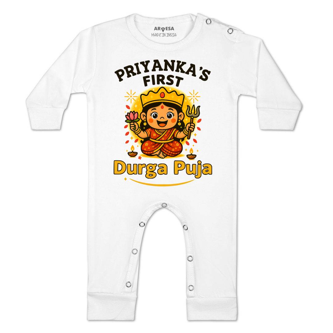 Arvesa My First Durga Puja Baby Boy & Girl Dress