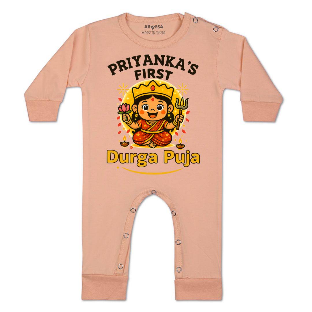Arvesa My First Durga Puja Baby Boy & Girl Dress