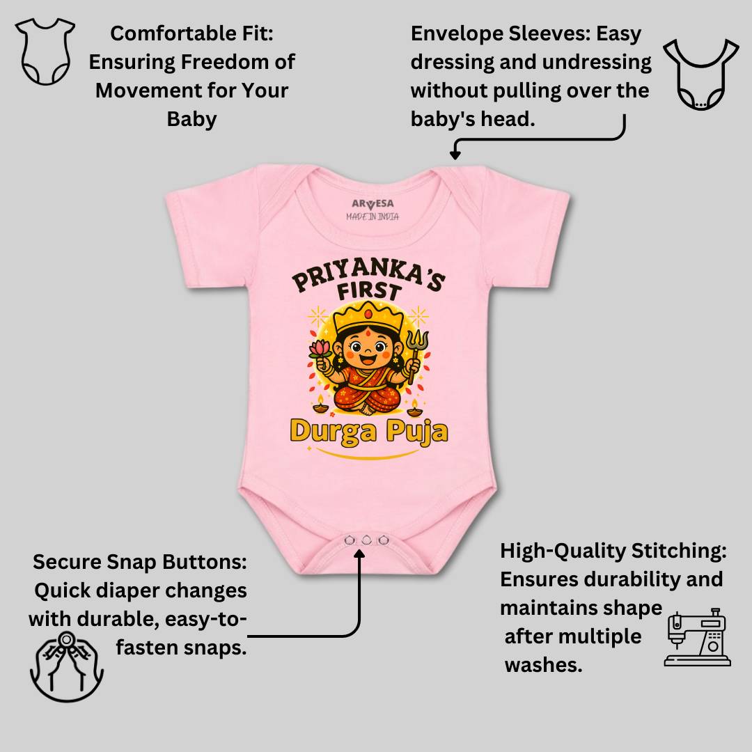 Arvesa My First Durga Puja Baby Boy & Girl Dress