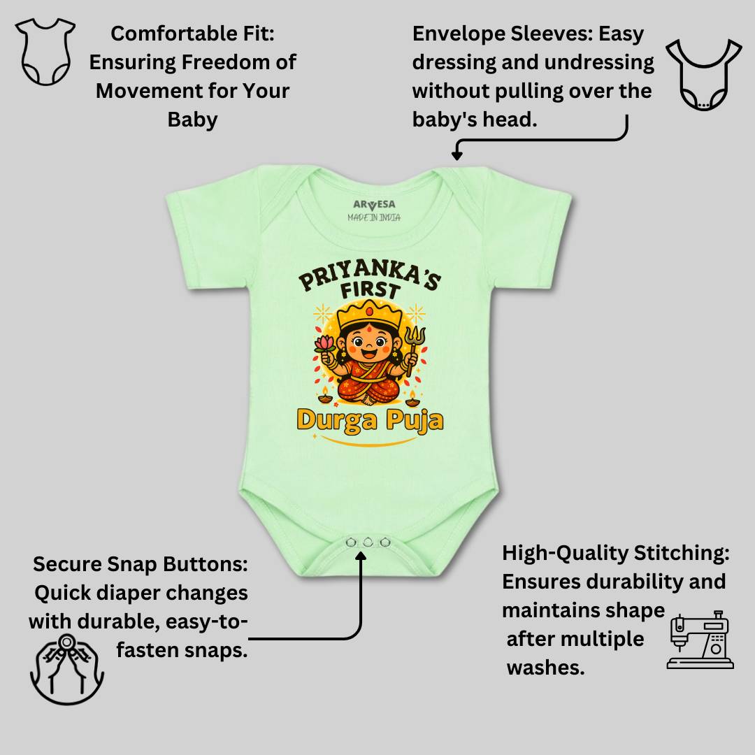 Arvesa My First Durga Puja Baby Boy & Girl Dress