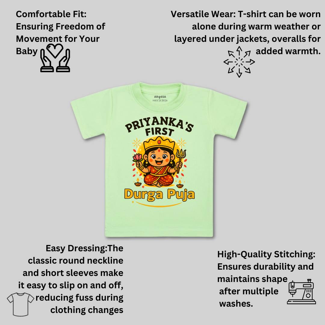 Arvesa My First Durga Puja Baby Boy & Girl Dress
