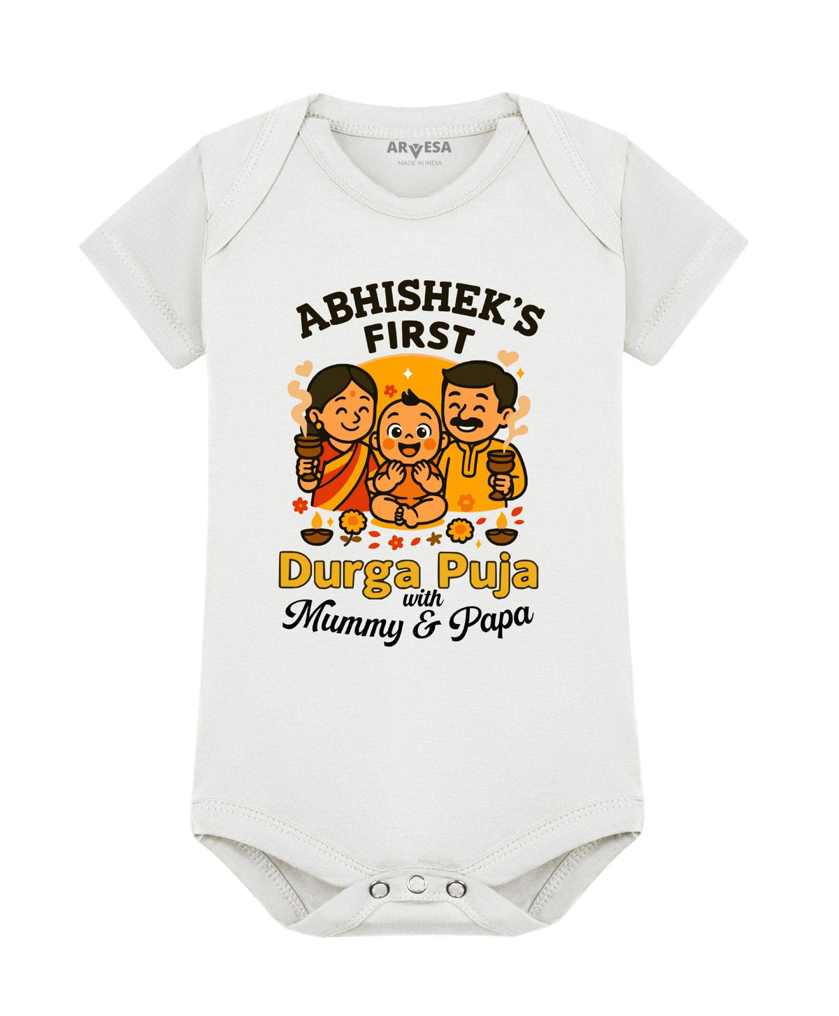 My First Durga Puja - Romper