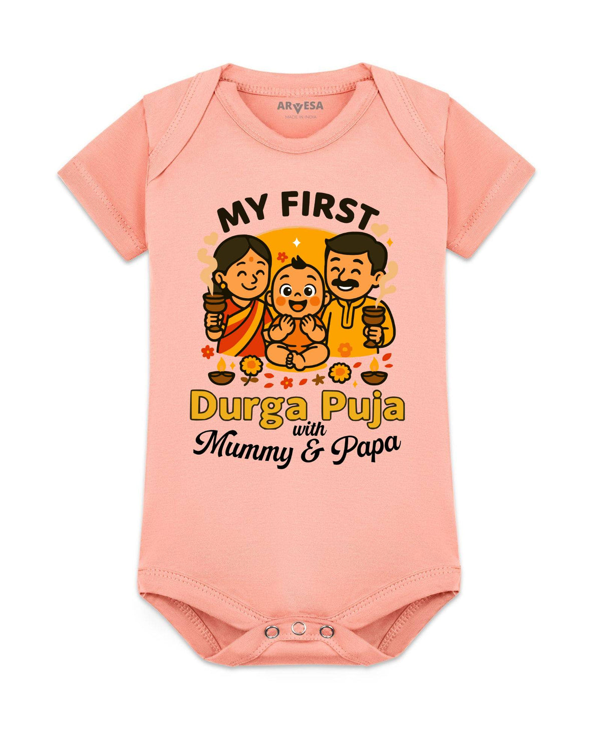 My First Durga Puja - Romper