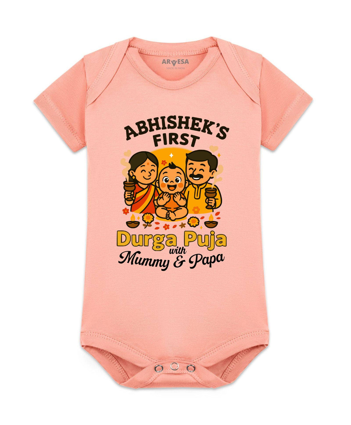 My First Durga Puja - Romper