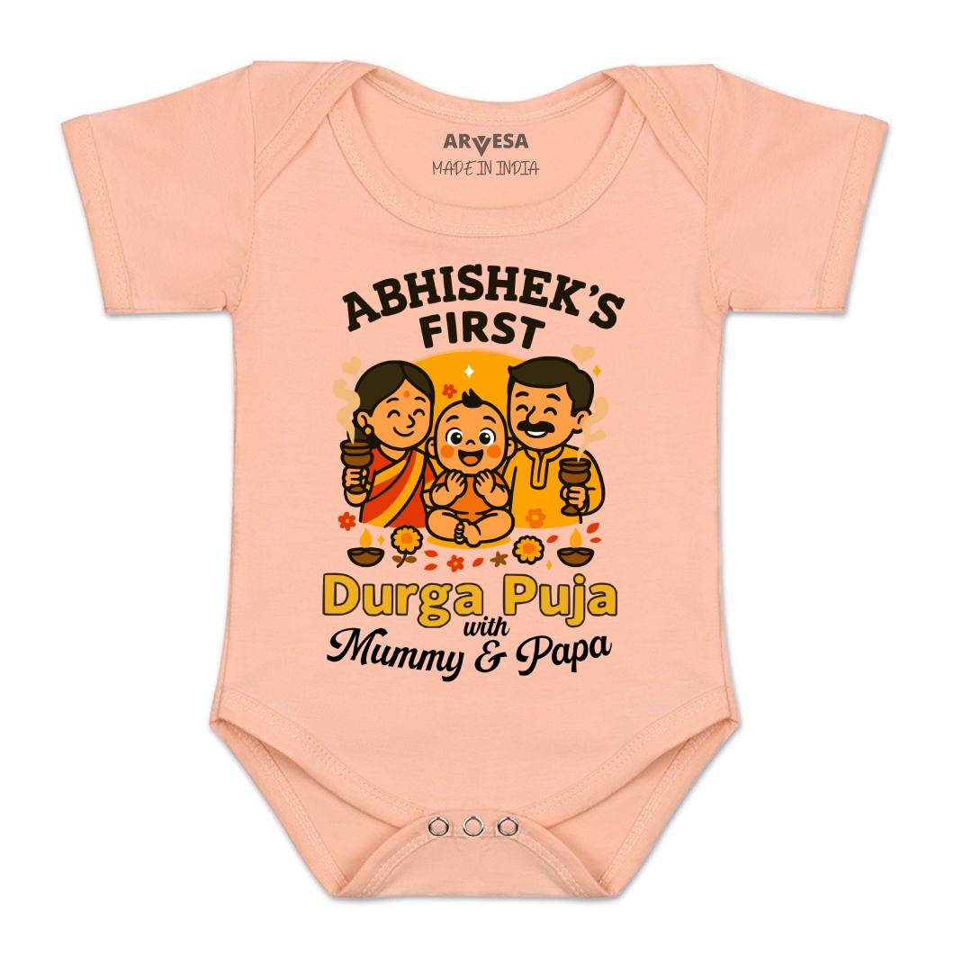 Arvesa My First Durga Puja Baby Boy & Girl Dress