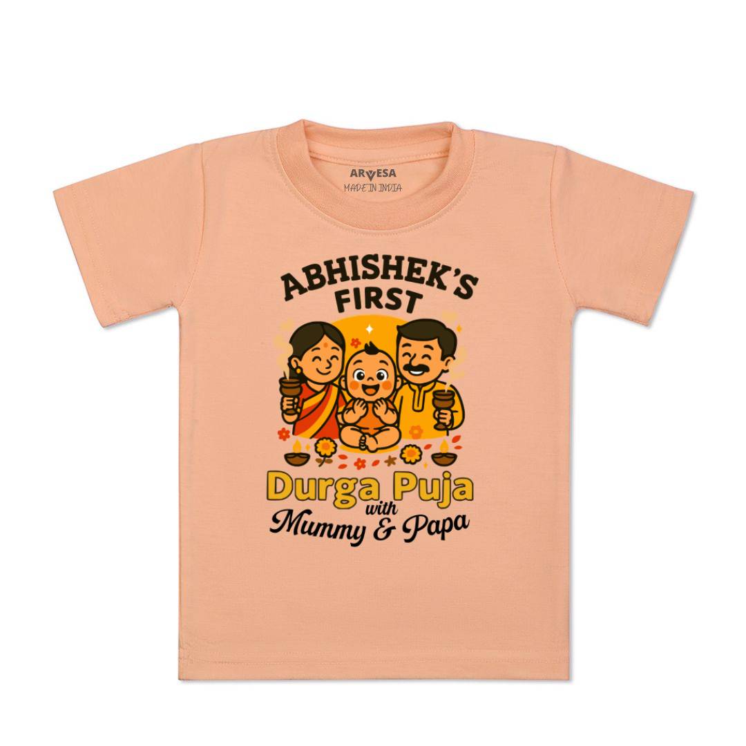 Arvesa My First Durga Puja Baby Boy & Girl Dress