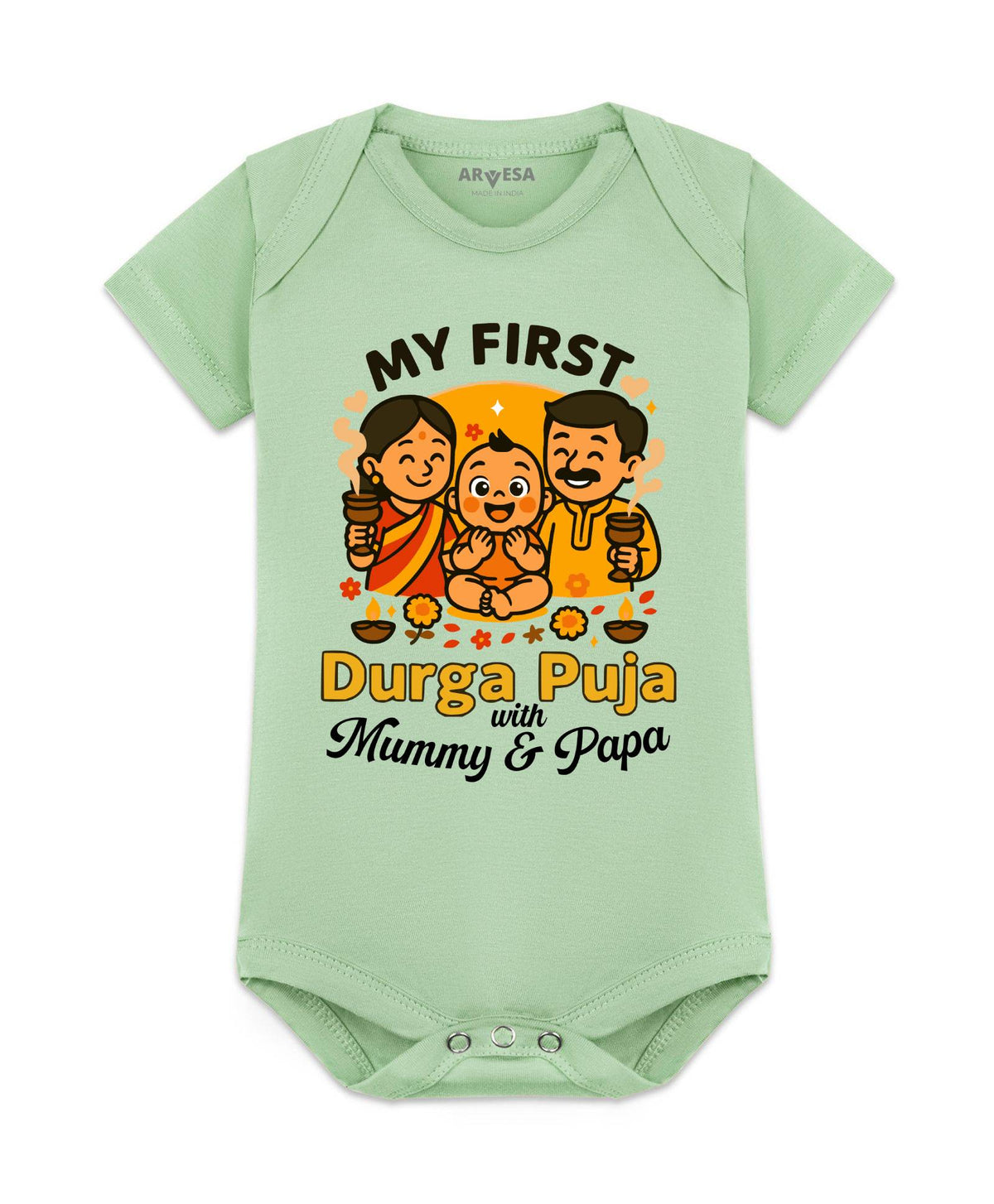 My First Durga Puja - Romper
