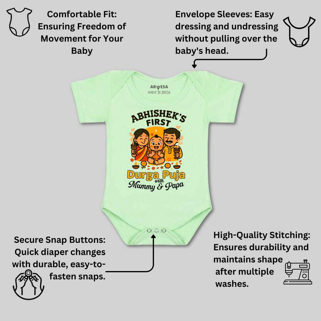 Arvesa My First Durga Puja Baby Boy & Girl Dress