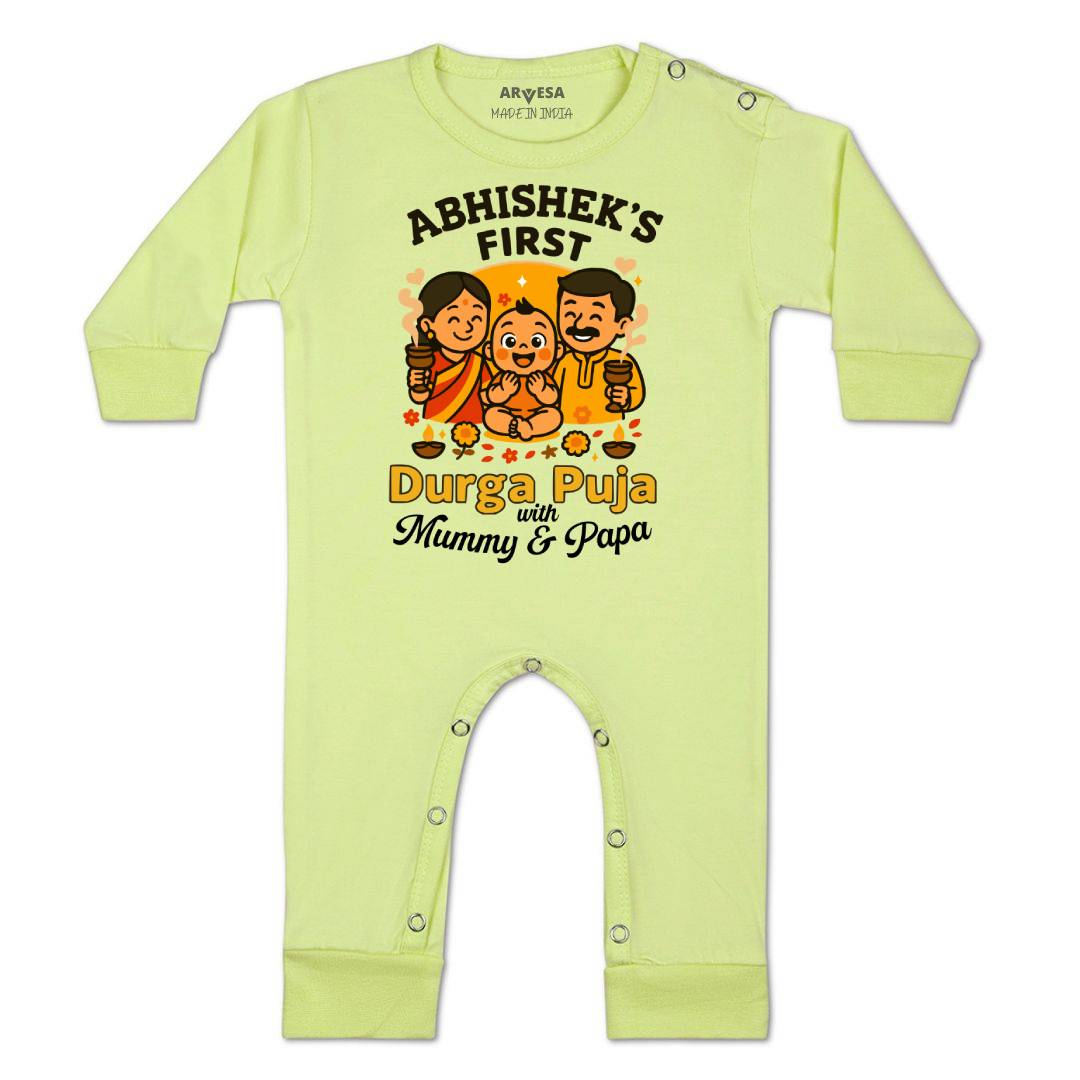 Arvesa My First Durga Puja Baby Boy & Girl Dress