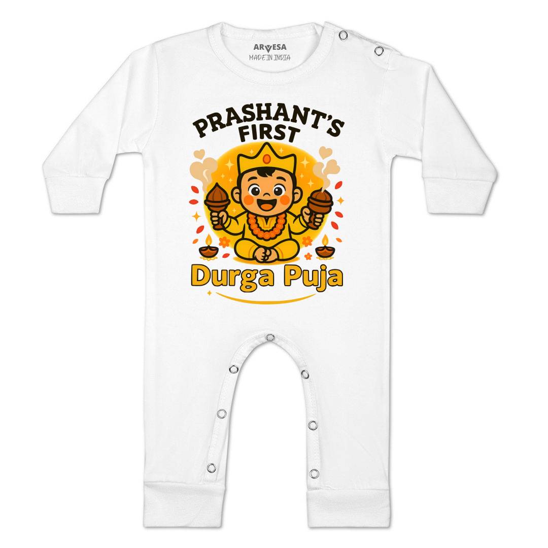 Arvesa My First Durga Puja Baby Boy & Girl Dress