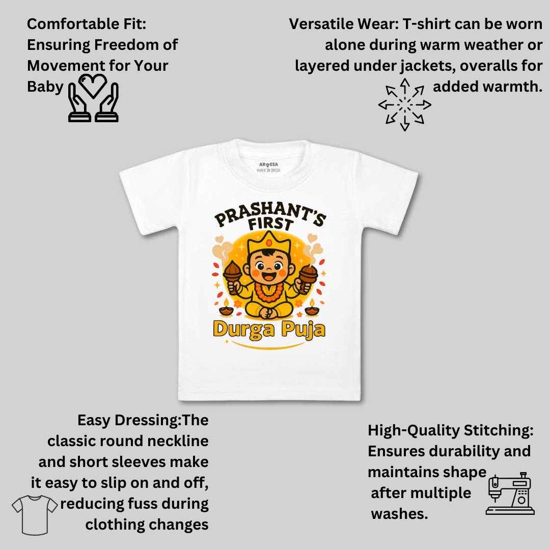 Arvesa My First Durga Puja Baby Boy & Girl Dress