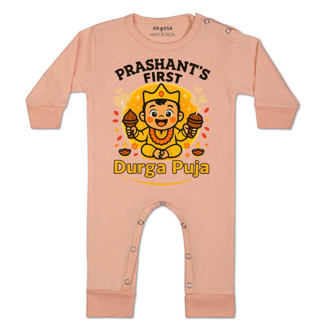 Arvesa My First Durga Puja Baby Boy & Girl Dress