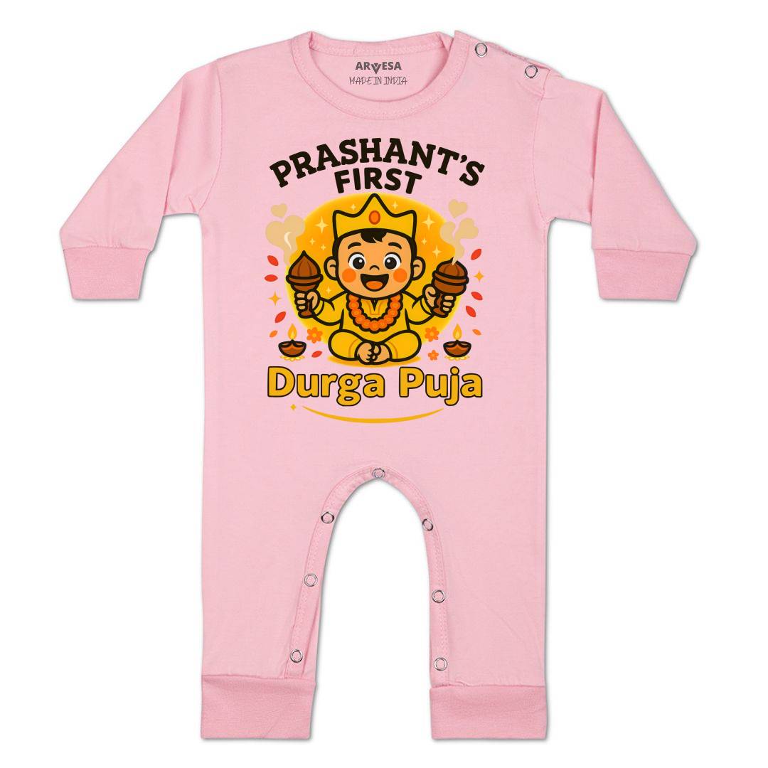 Arvesa My First Durga Puja Baby Boy & Girl Dress