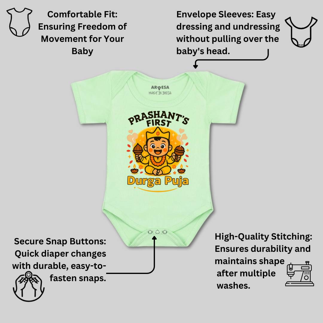 Arvesa My First Durga Puja Baby Boy & Girl Dress