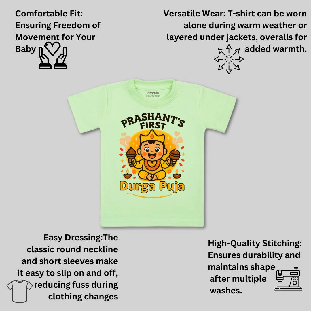 Arvesa My First Durga Puja Baby Boy & Girl Dress