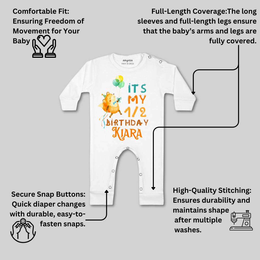 Arvesa Half Birthday Baby Boy & Girl Dress