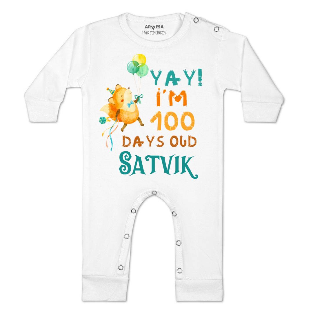 Arvesa 100 Days Birthday Baby Boy & Girl Dress