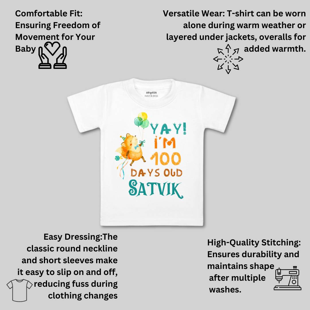 Arvesa 100 Days Birthday Baby Boy & Girl Dress