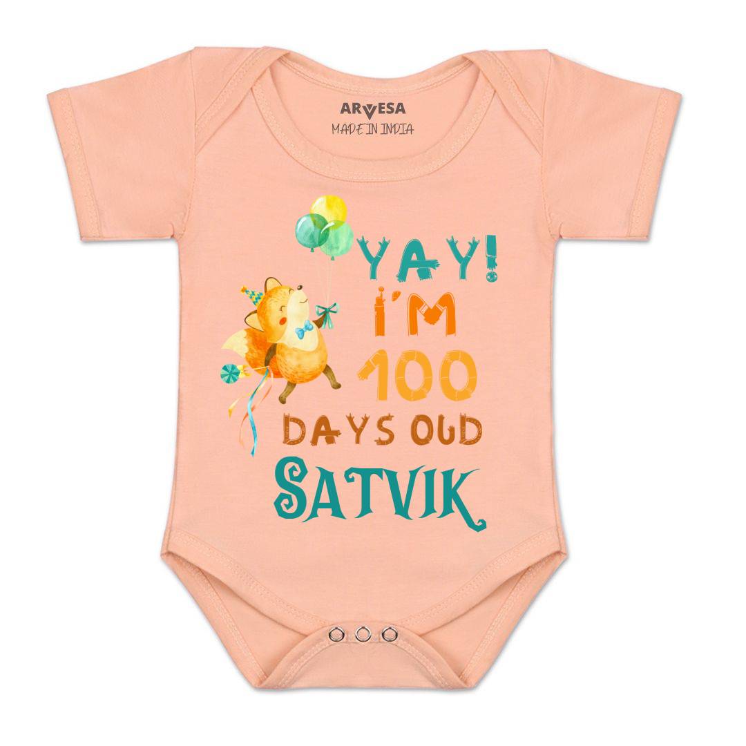 Arvesa 100 Days Birthday Baby Boy & Girl Dress