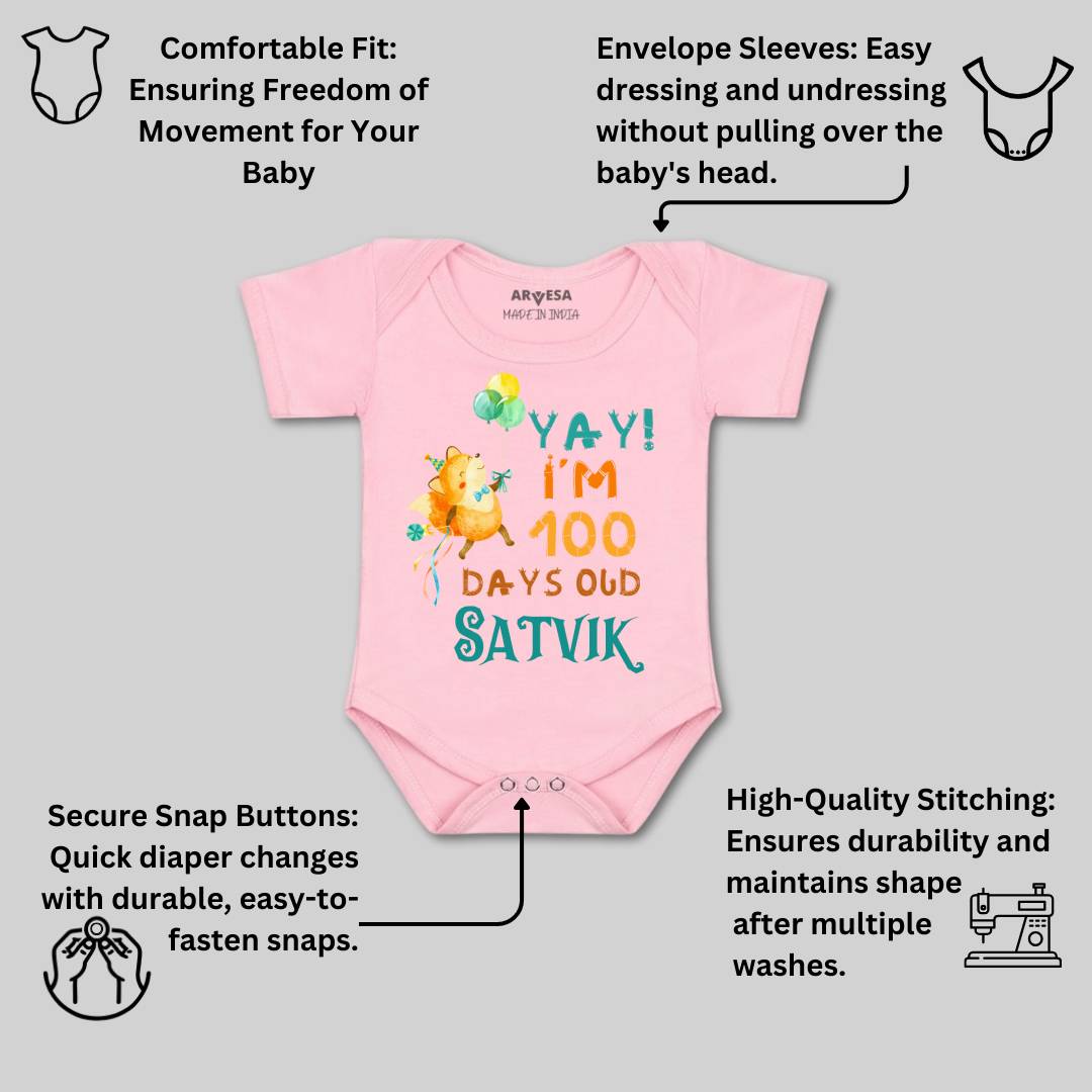 Arvesa 100 Days Birthday Baby Boy & Girl Dress