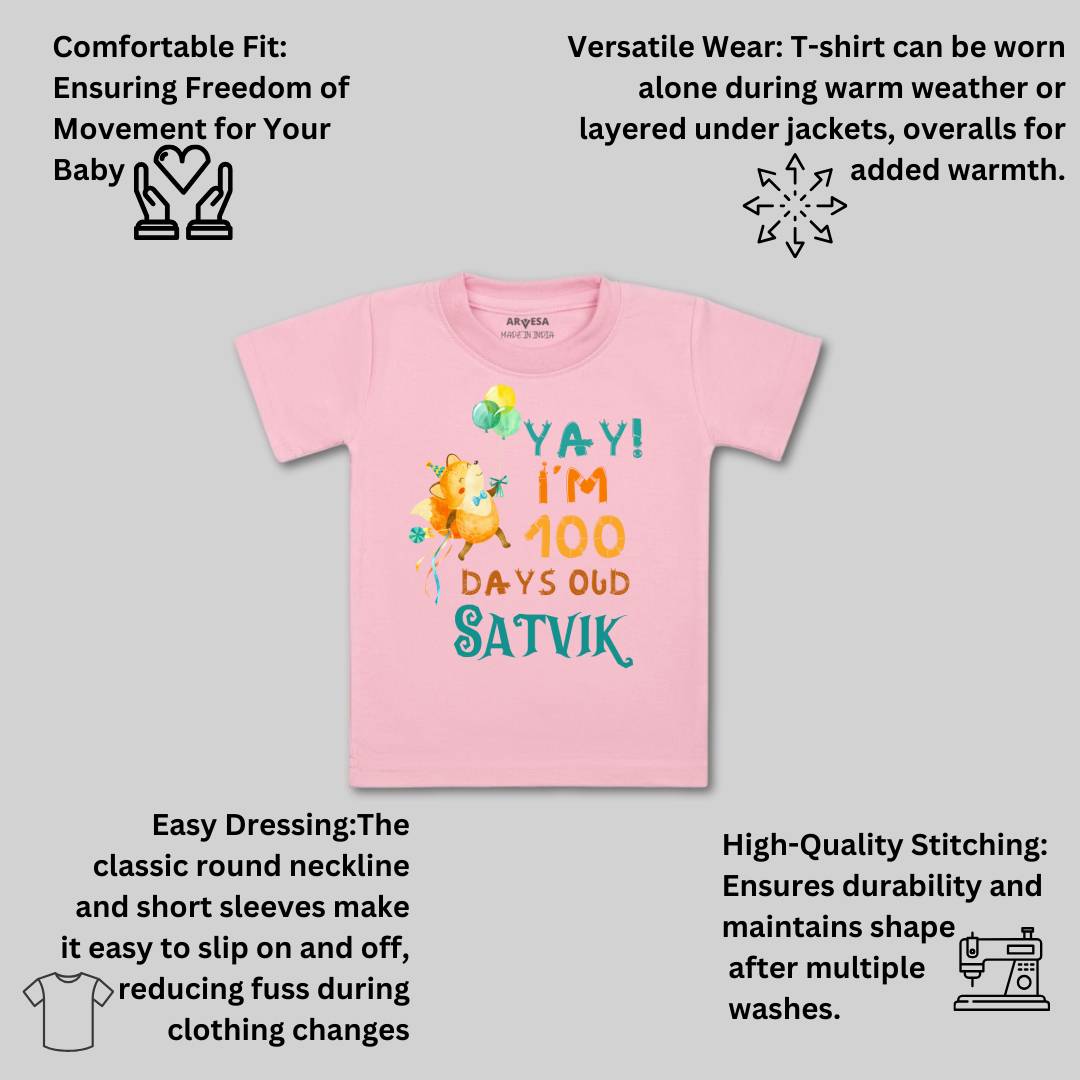 Arvesa 100 Days Birthday Baby Boy & Girl Dress