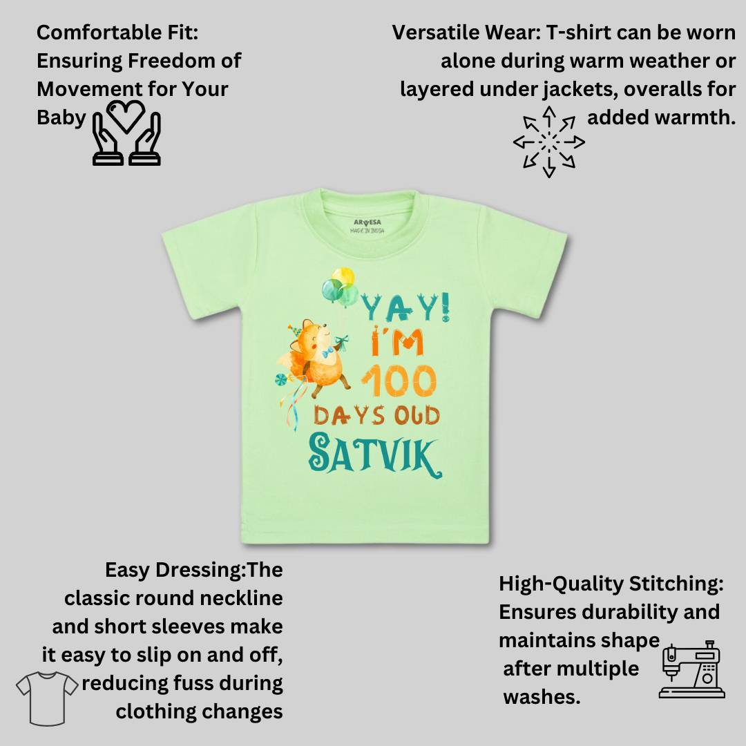 Arvesa 100 Days Birthday Baby Boy & Girl Dress