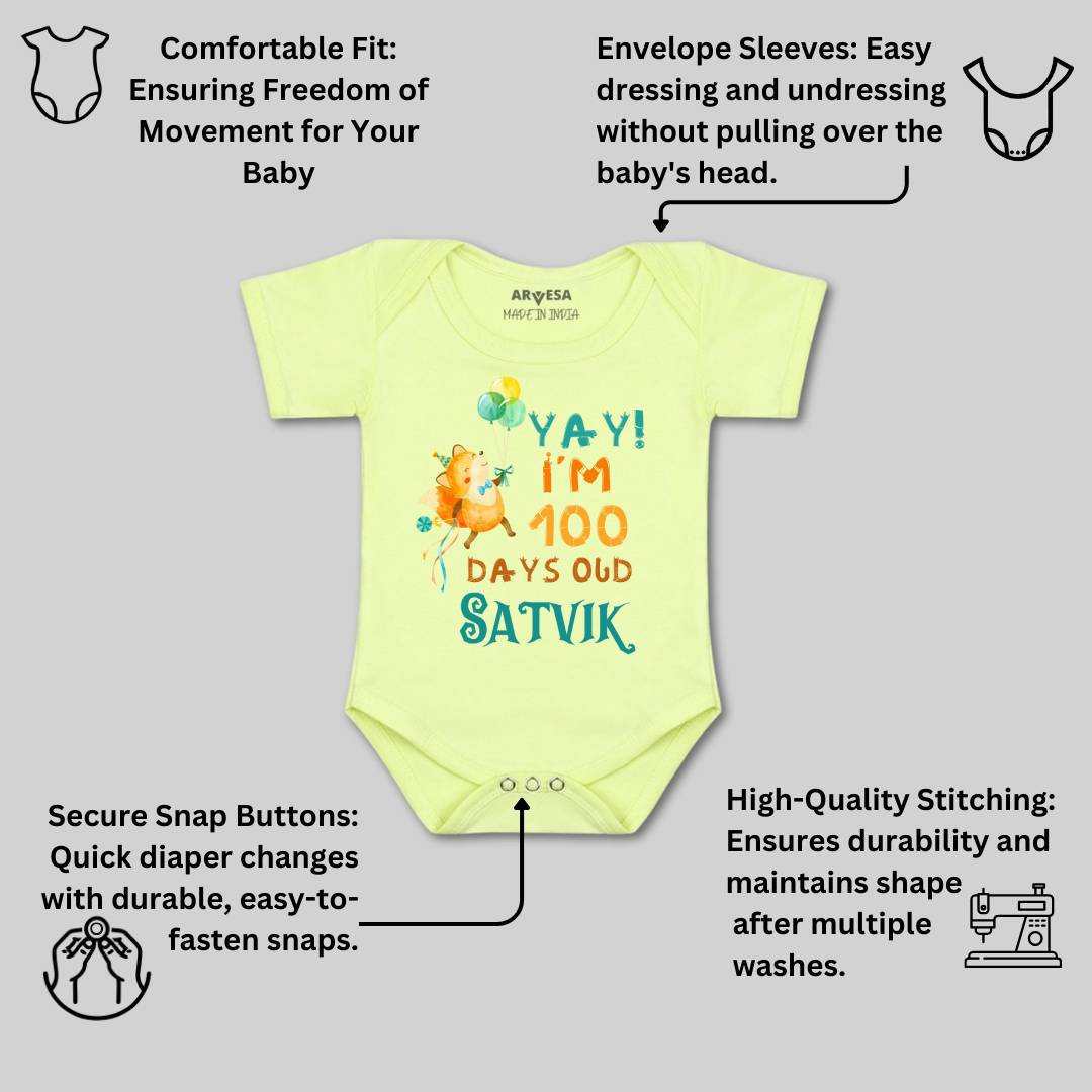Arvesa 100 Days Birthday Baby Boy & Girl Dress